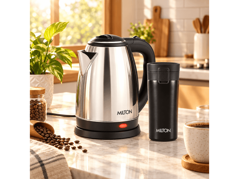Go Electro Kettle + Coffee Mug Combo (Milton) at 43% Off