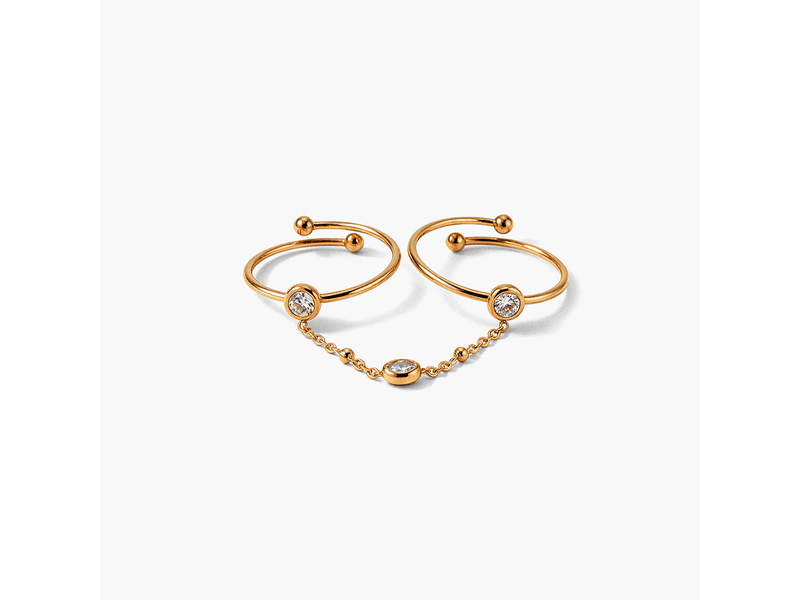 Delicate Chain Connector Ring at 30% Off