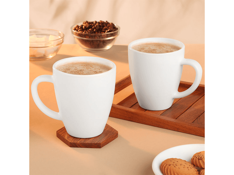 Larah Logo Opalware Mug Set at 50% Off